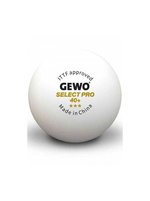 Žogice za namizni tenis GEWO Select Pro 40+ *** - 3 žogice
