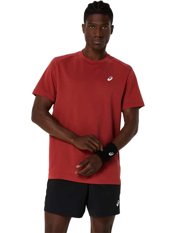 Asics moška majica Court SS Top Burnt Red