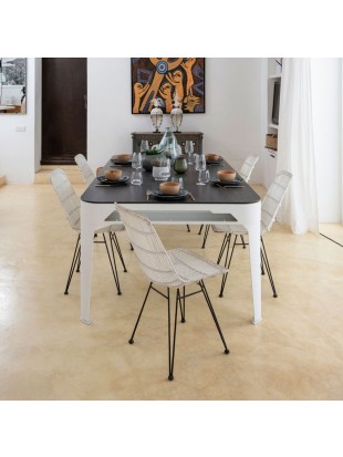 Cornilleau Hyphen biljard miza – bela z light grey podlogo