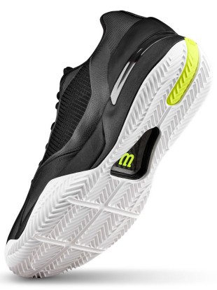 Tenis copati Wilson Rush Tour 5 Clay Black safety yellow